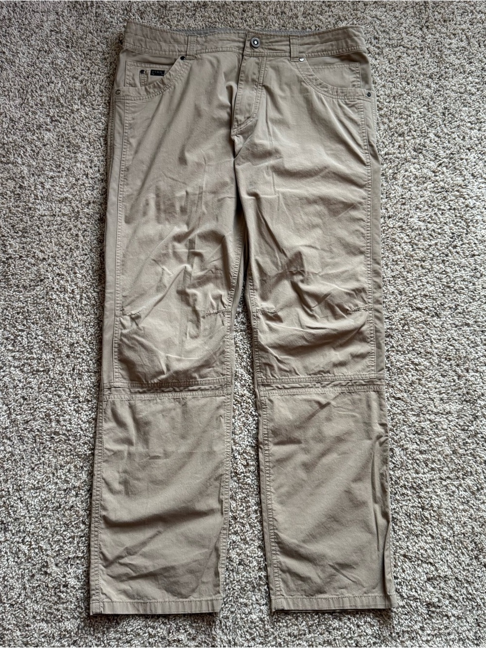 Kuhl Radikl Men's Beige Hiking Pants Enduro Fabric Size 36x32